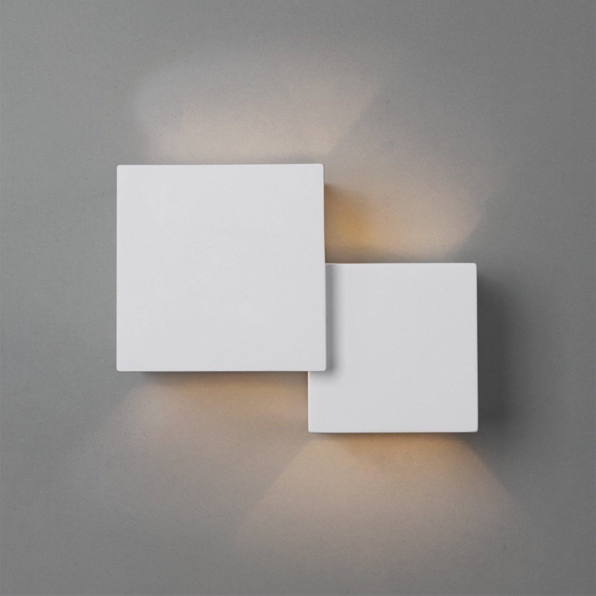 Aplique de pared escayola "Cube" - 2 x G9 - Barcelona Led-Decoración