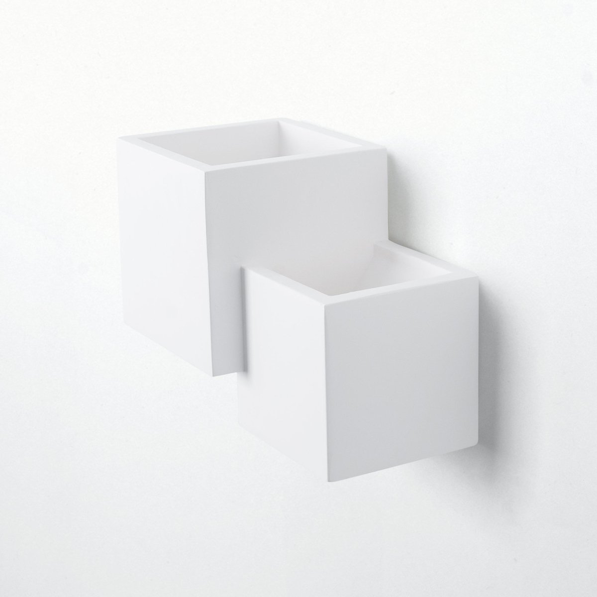 Aplique de pared escayola "Cube" - 2 x G9 - Barcelona Led-Decoración