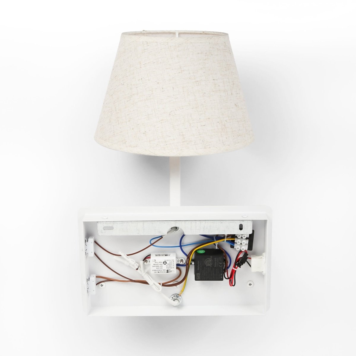 Aplique de pared para lectura "Artin USB + USBC" - Con foco LED orientable y puerto USB + USBC  - E27 + 3W - Barcelona Led-Decoración