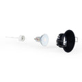 KIT Fixed recessed ring Ø82mm + GU10 6W bulb + Lamp holder 5