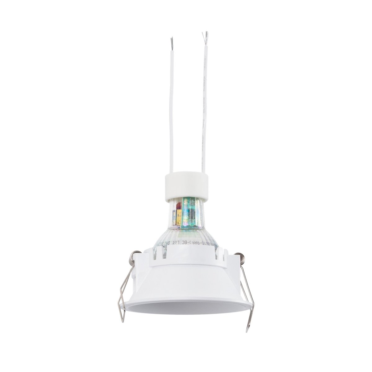 KIT Aro empotrable fijo Ø82mm + Bombilla GU10 6W + Portalámparas - Barcelona Led-