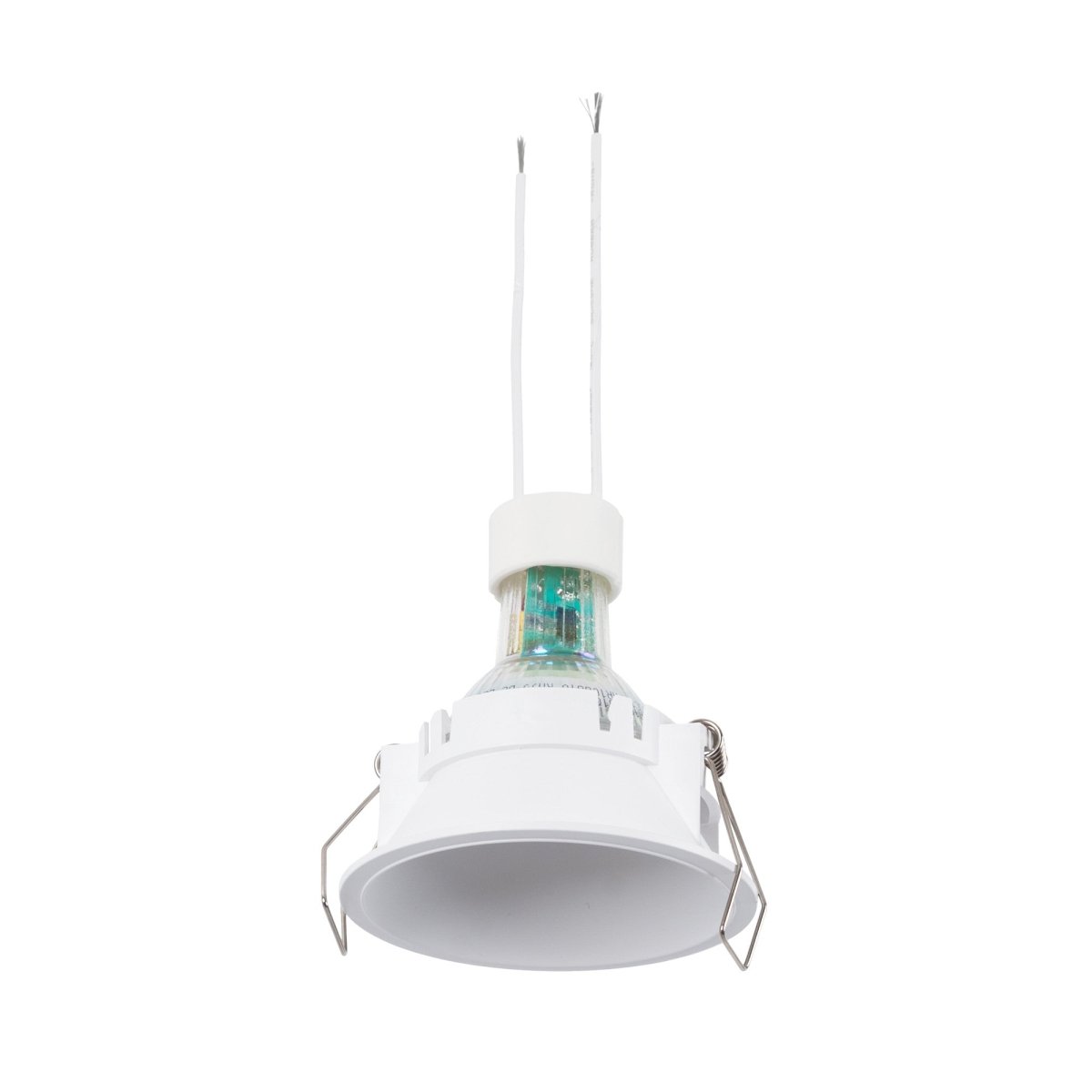 KIT Aro empotrable fijo Ø82mm + Bombilla GU10 6W + Portalámparas - Barcelona Led-