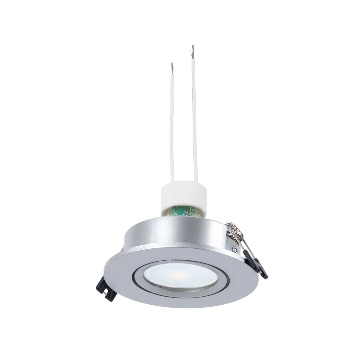 KIT Aro empotrable basculante Ø90mm + Bombilla GU10 6W + Portalámparas - Barcelona Led-