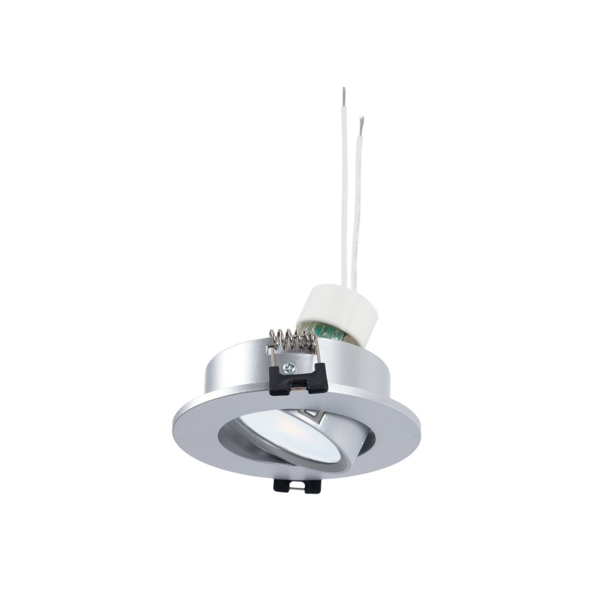 KIT Aro empotrable basculante Ø90mm + Bombilla GU10 6W + Portalámparas - Barcelona Led-
