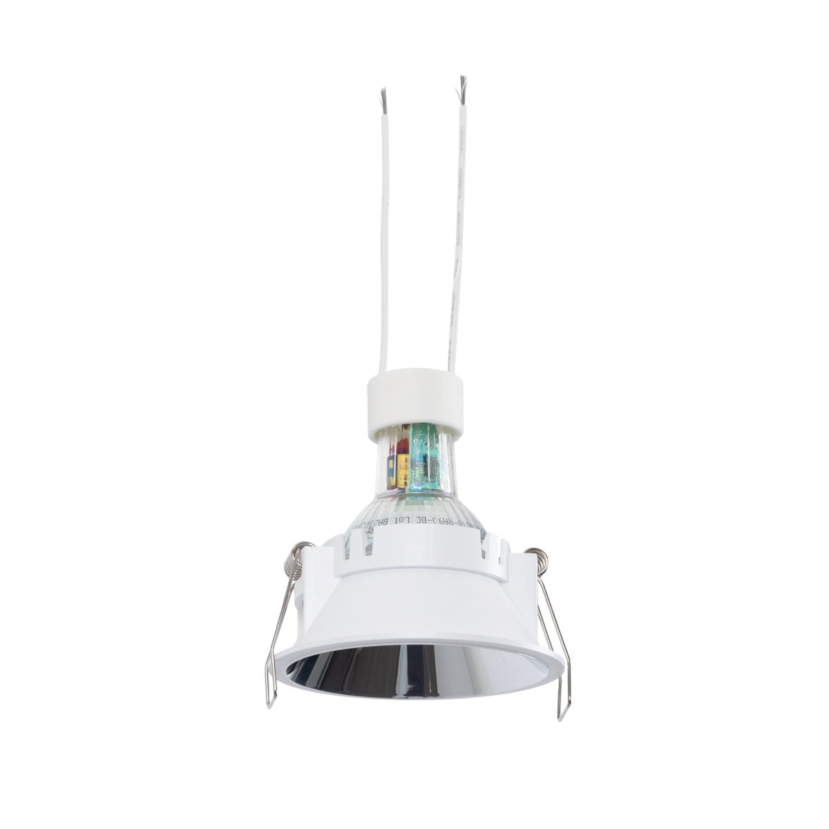 KIT Aro empotrable fijo Ø82mm + Bombilla GU10 6W + Portalámparas - Barcelona Led-