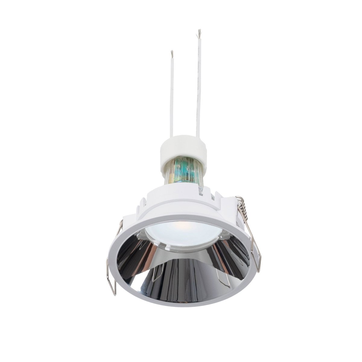 KIT Aro empotrable fijo Ø82mm + Bombilla GU10 6W + Portalámparas - Barcelona Led-