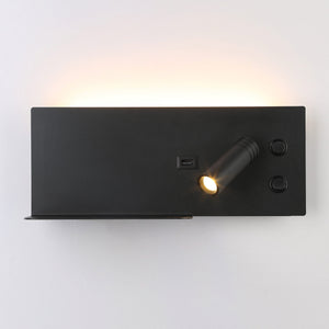 Aplique de pared para lectura con puerto USB "Kerta" - Iluminación doble - 3W+7W (17)