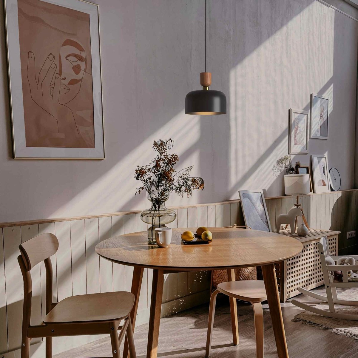 Lampara colgante nórdica "Franz" - Metal  - E27 - Barcelona Led-Decoración