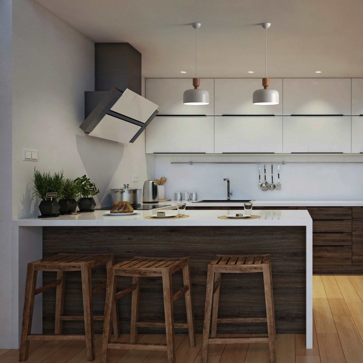 Lampara colgante nórdica "Franz" - Metal  - E27 - Barcelona Led-Decoración