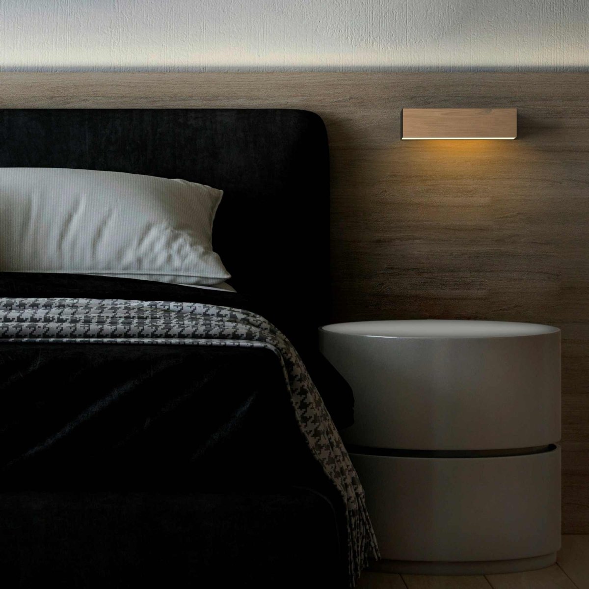 Aplique pared madera "VACC" - 7W - 2700K - 20cm - Barcelona Led-Decoración