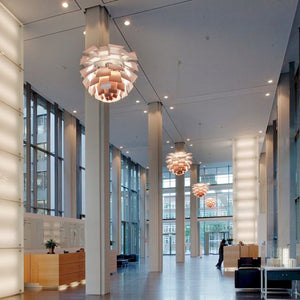 Lámpara colgante de diseño "Luxor" - Color blanco - E27 (10)