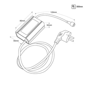 Proyector de logos LED GOBO 20W - Óptica 9° - Exterior - Rotativo (15)