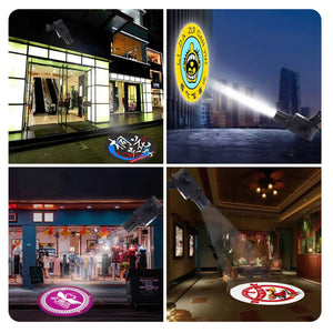 Proyector de logos LED GOBO 30W - Óptica 9° - Exterior - Rotativo (20)