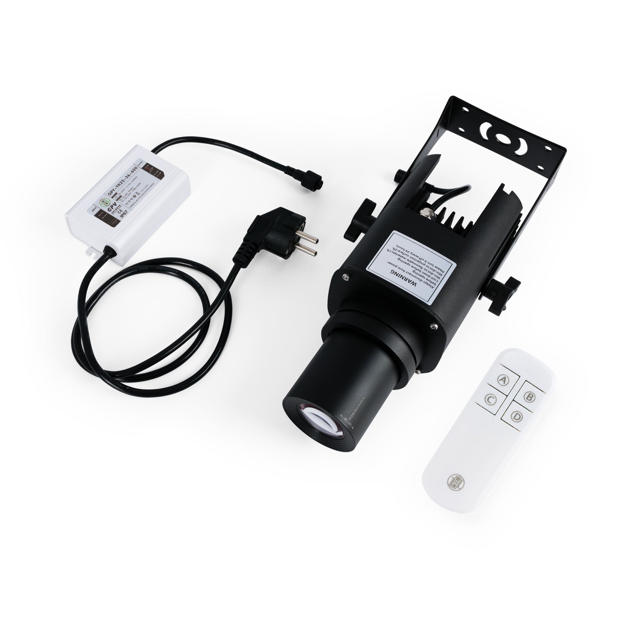 Proyector de logos LED GOBO 20W - Óptica 13° - Exterior - Rotativo (20)