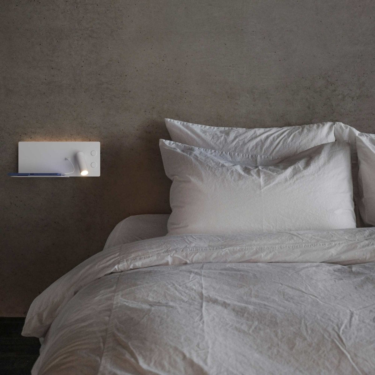 Aplique de pared para lectura con puerto USB "Kerta" - Iluminación doble - 3W+7W - Barcelona Led-Decoración