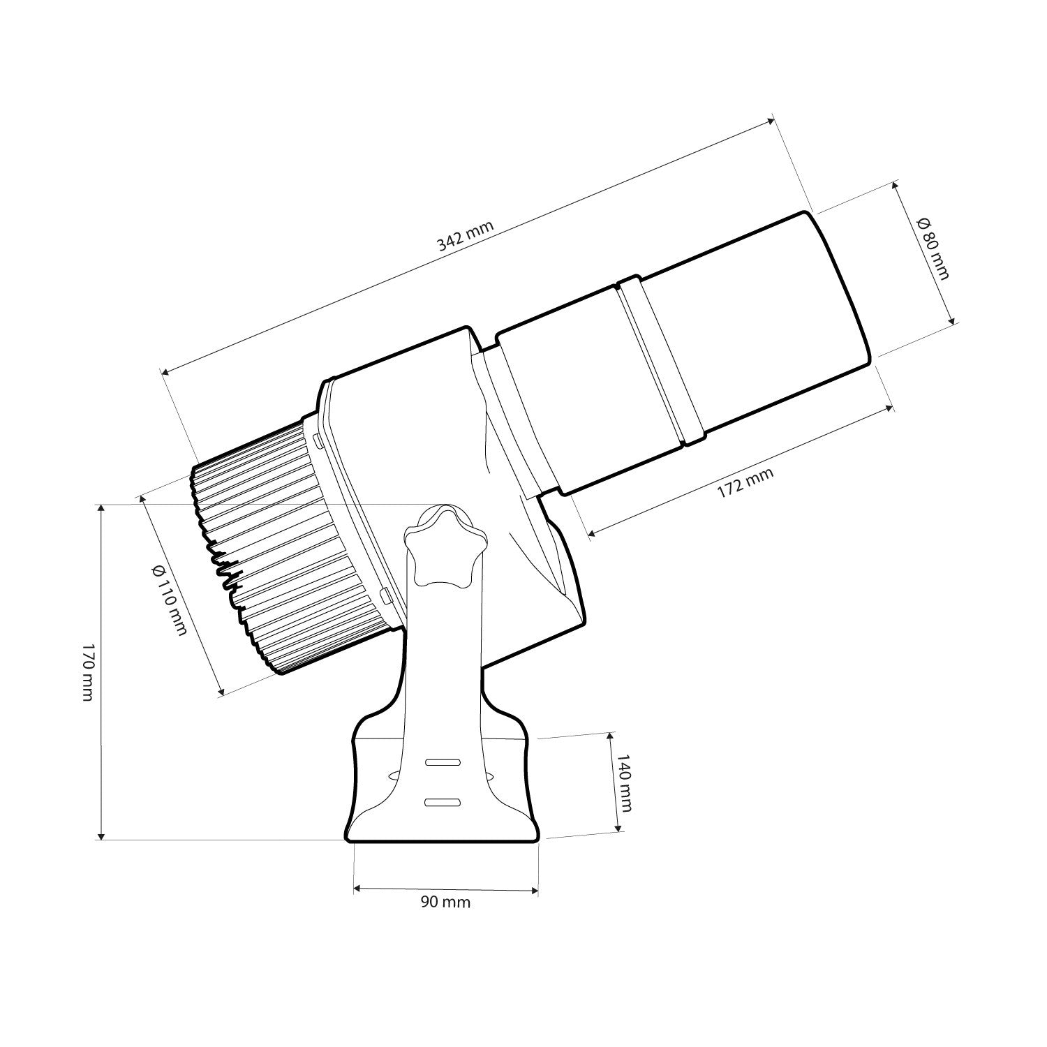 Proyector de logos LED GOBO 30W - Óptica 9° - Exterior - Rotativo (21)
