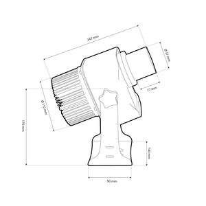 Proyector de logos LED GOBO 40W - Óptica 25° - Exterior - Rotativo (10)