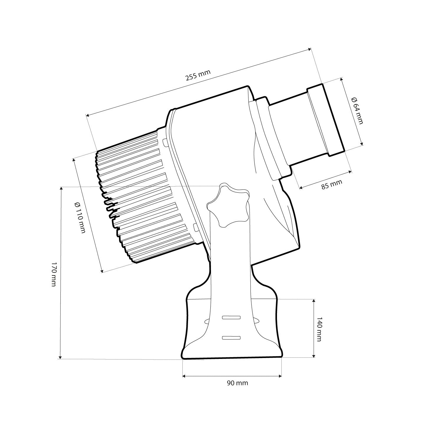 Proyector de logos LED GOBO 40W - Óptica 45° - Exterior - Rotativo (12)