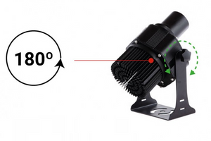 Proyector de logos LED GOBO 100W - Óptica 9° - Exterior - Rotativo (20)