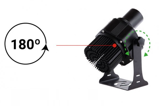 Proyector de logos LED GOBO 100W - Óptica 9° - Exterior - Rotativo (20)