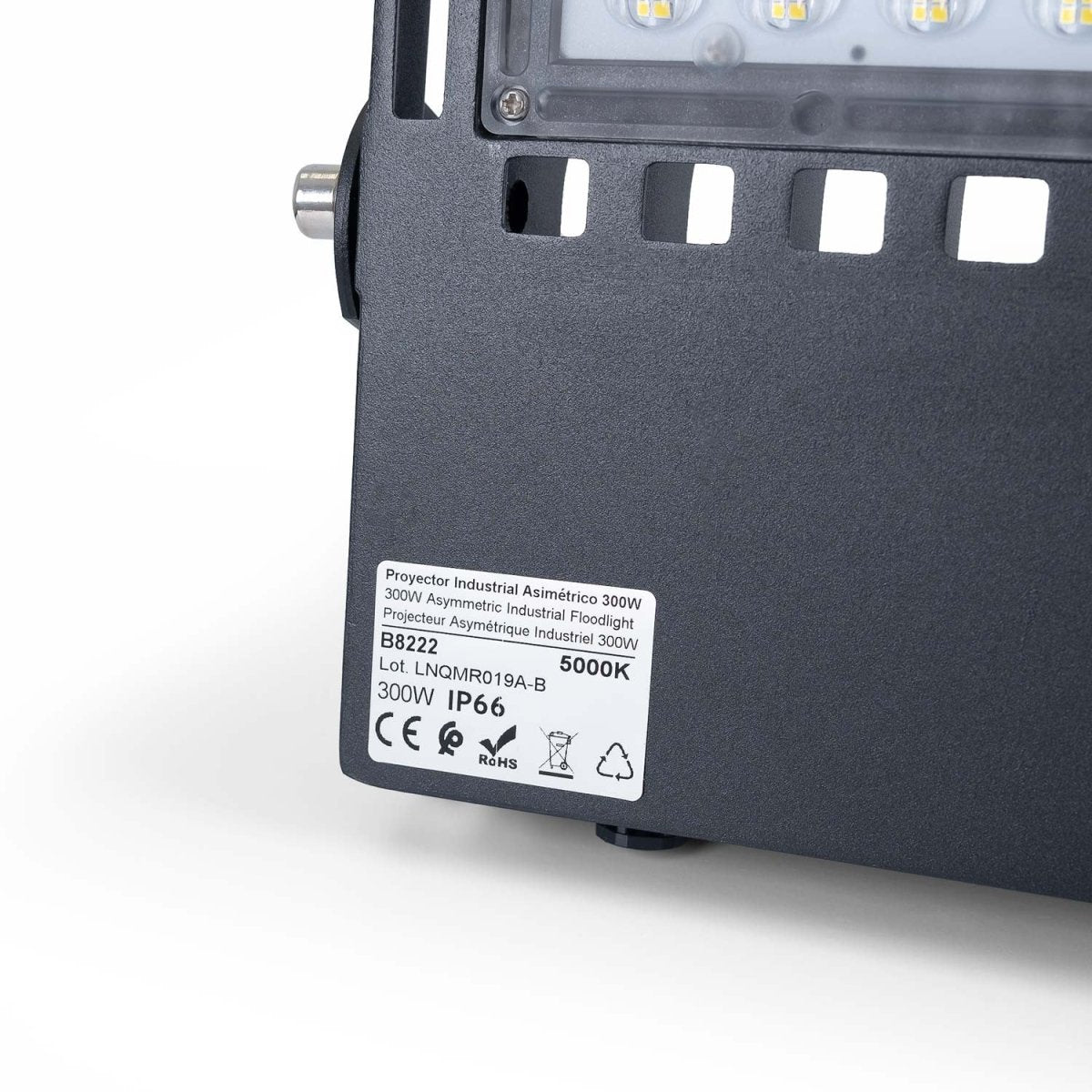 Proyector LED asimétrico exterior 300W - 140lm/W- IP66 - Barcelona Led-