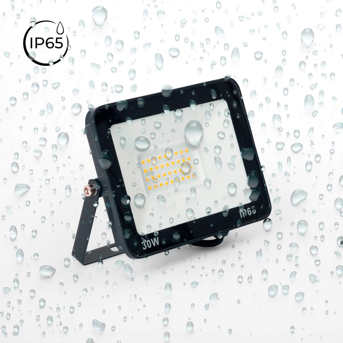 Proyector LED exterior 30W - 95lm/W - IP65 - Negro - Barcelona Led-