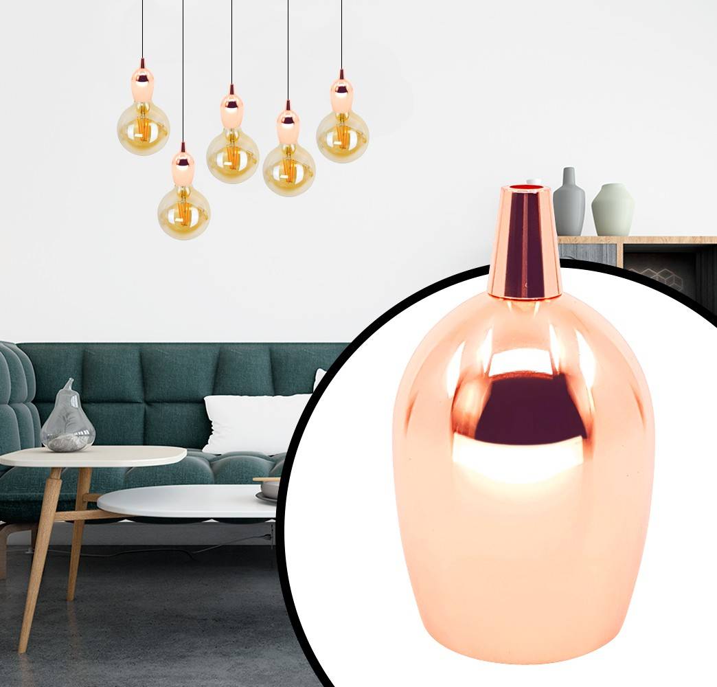 Casquillo E27 Vintage Bronce Rosado (7)