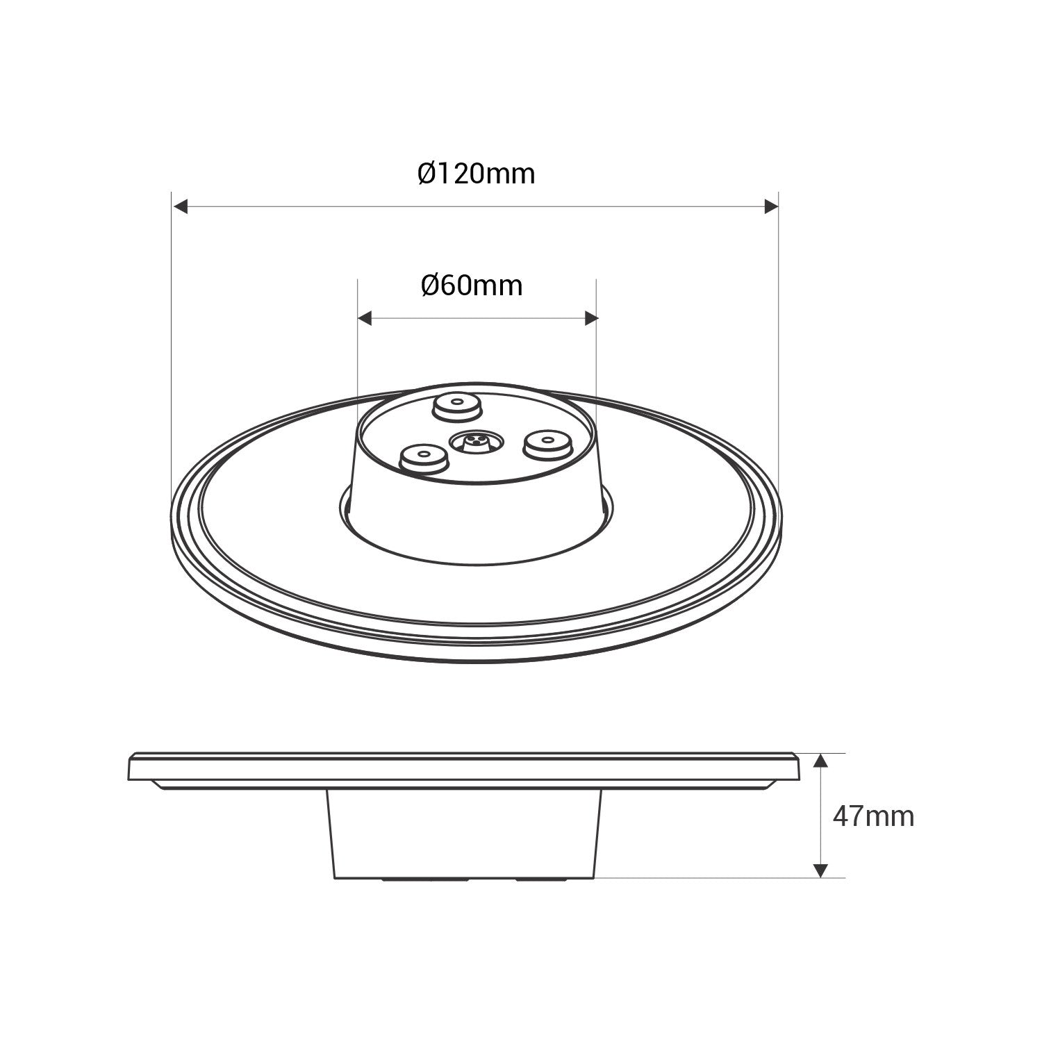 Aplique de pared circular "Eclipse" 9W - CCT - IP65 (2)