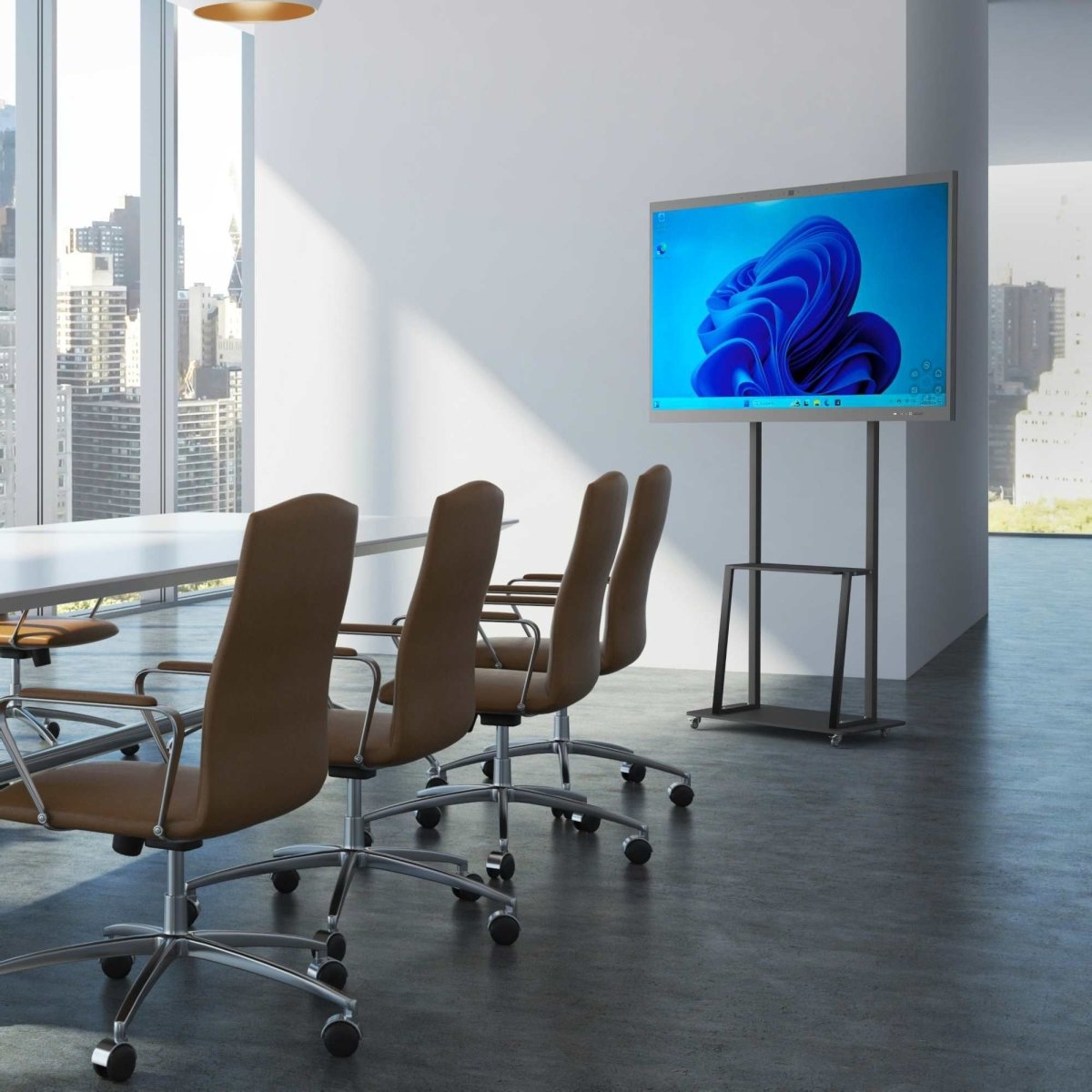 Pantalla digital 55" interactiva táctil con cámara - Smart board - Android + Windows - Barcelona Led-Signage