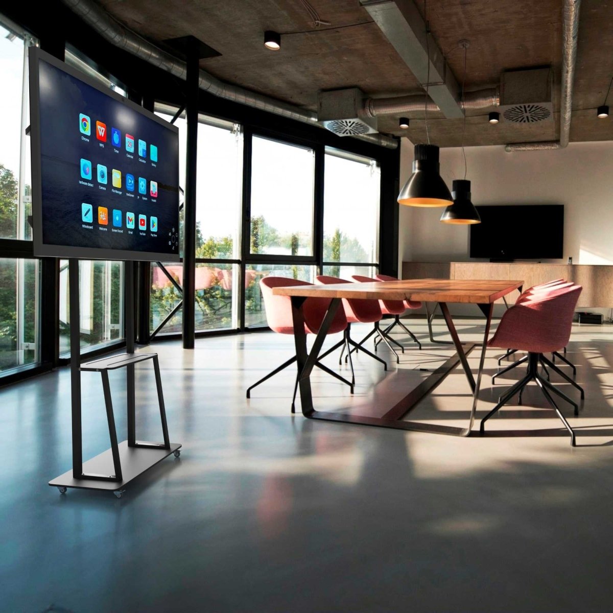 Pantalla digital 55" interactiva táctil con cámara - Smart board - Android + Windows - Barcelona Led-Signage