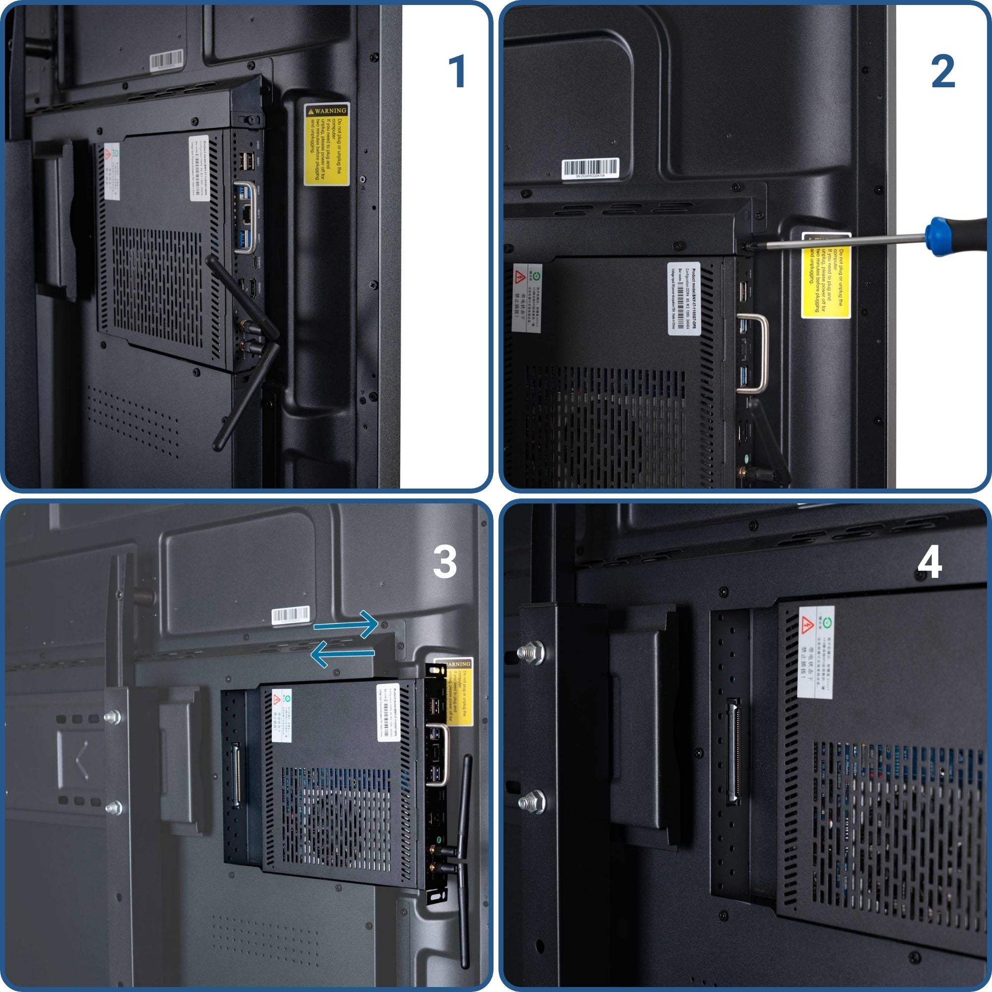 Pantalla digital 55" interactiva táctil con cámara - Smart board - Android + Windows (19)