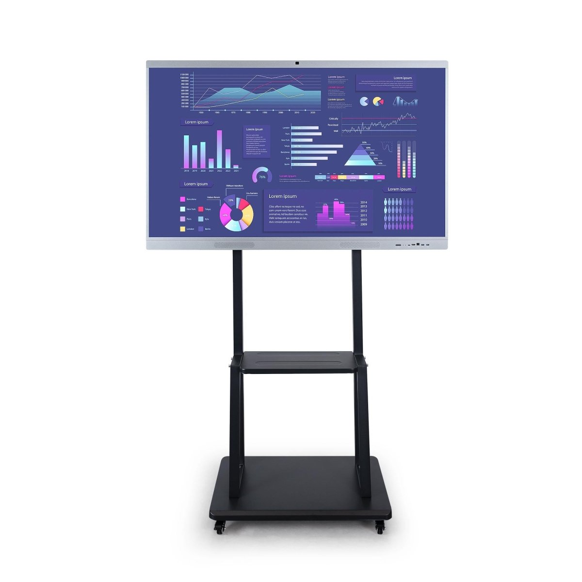 Pantalla digital 55" interactiva táctil con cámara - Smart board - Android + Windows - Barcelona Led-Signage