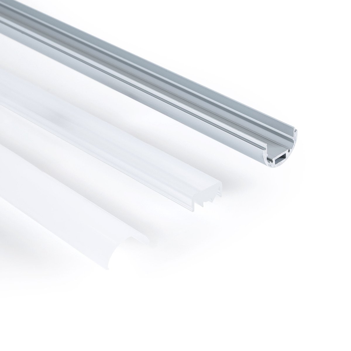 Perfil de aluminio para tira LED ≤ 13mm - Superficie - ø 28mm - 2 metros - Barcelona Led-