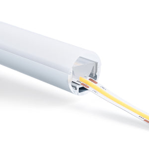 Perfil de aluminio para tira LED ≤ 13mm - Superficie - ø 28mm - 2 metros (14)