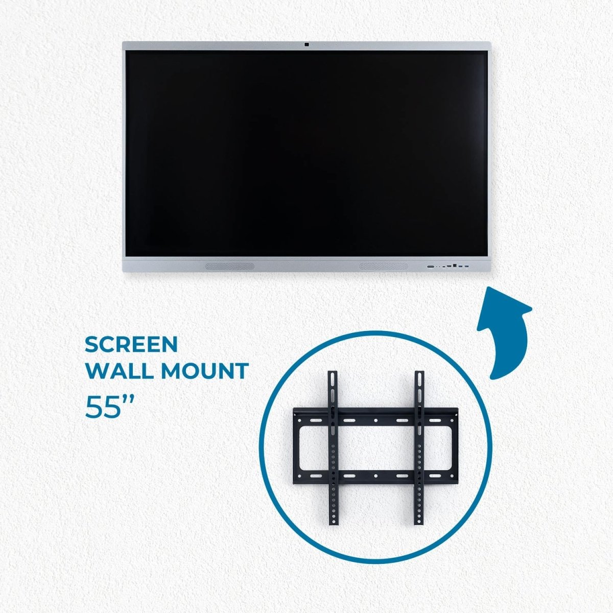 Pantalla digital 55" interactiva táctil con cámara - Smart board - Android + Windows - Barcelona Led-Signage