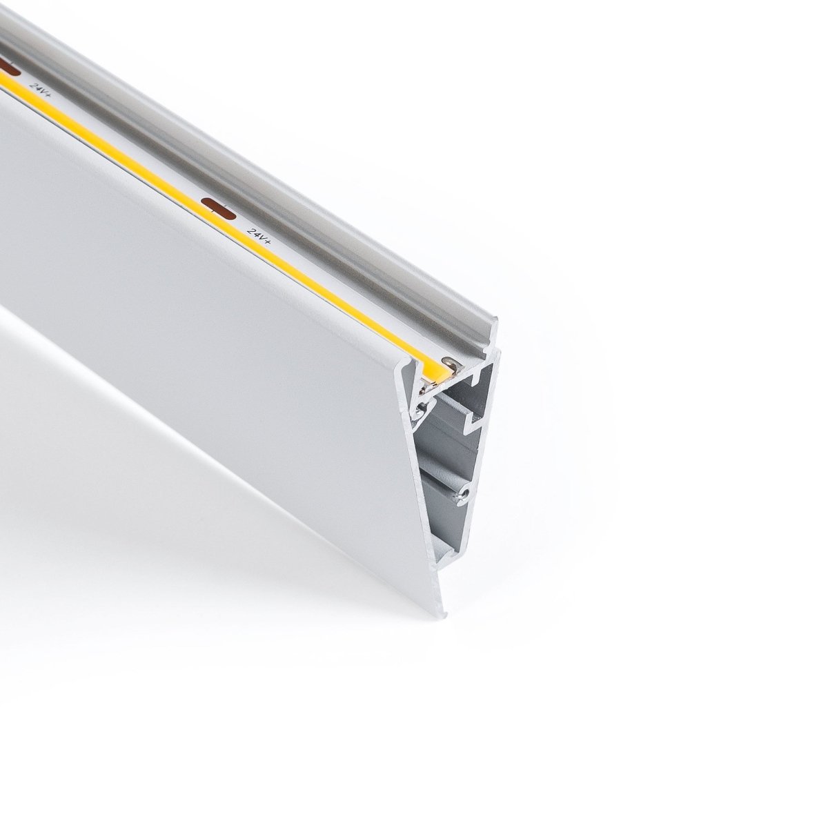 Perfil de aluminio superficie - Tira LED ≤ 12mm - 23.5x57.8mm - 2 metros - Barcelona Led-