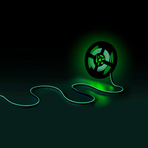 COB RGB LED Strip - 24V DC - Side emission - 12W/m - 10mm - IP20 - 5cm cut - 5 metres roll