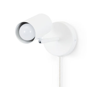 Aplique de pared interior orientable "Ben" con cable y enchufe - E27 (42)