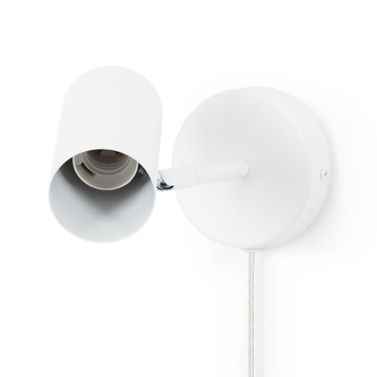 Aplique de pared interior orientable "Ben" con cable y enchufe - E27 - Barcelona Led-Decoración