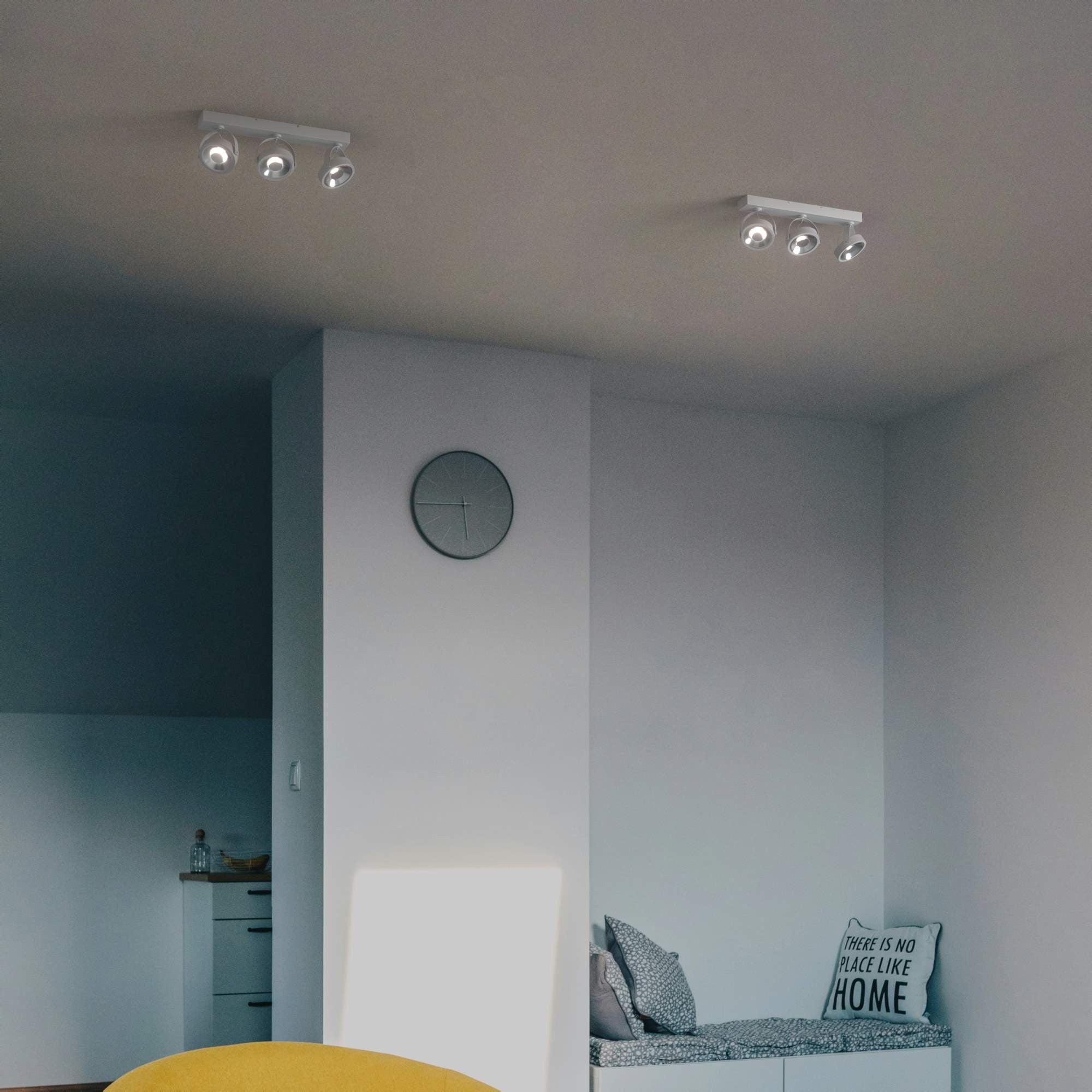 Foco de techo triple orientable "IRIS" + 3 bombillas AR111 GU10 (7)