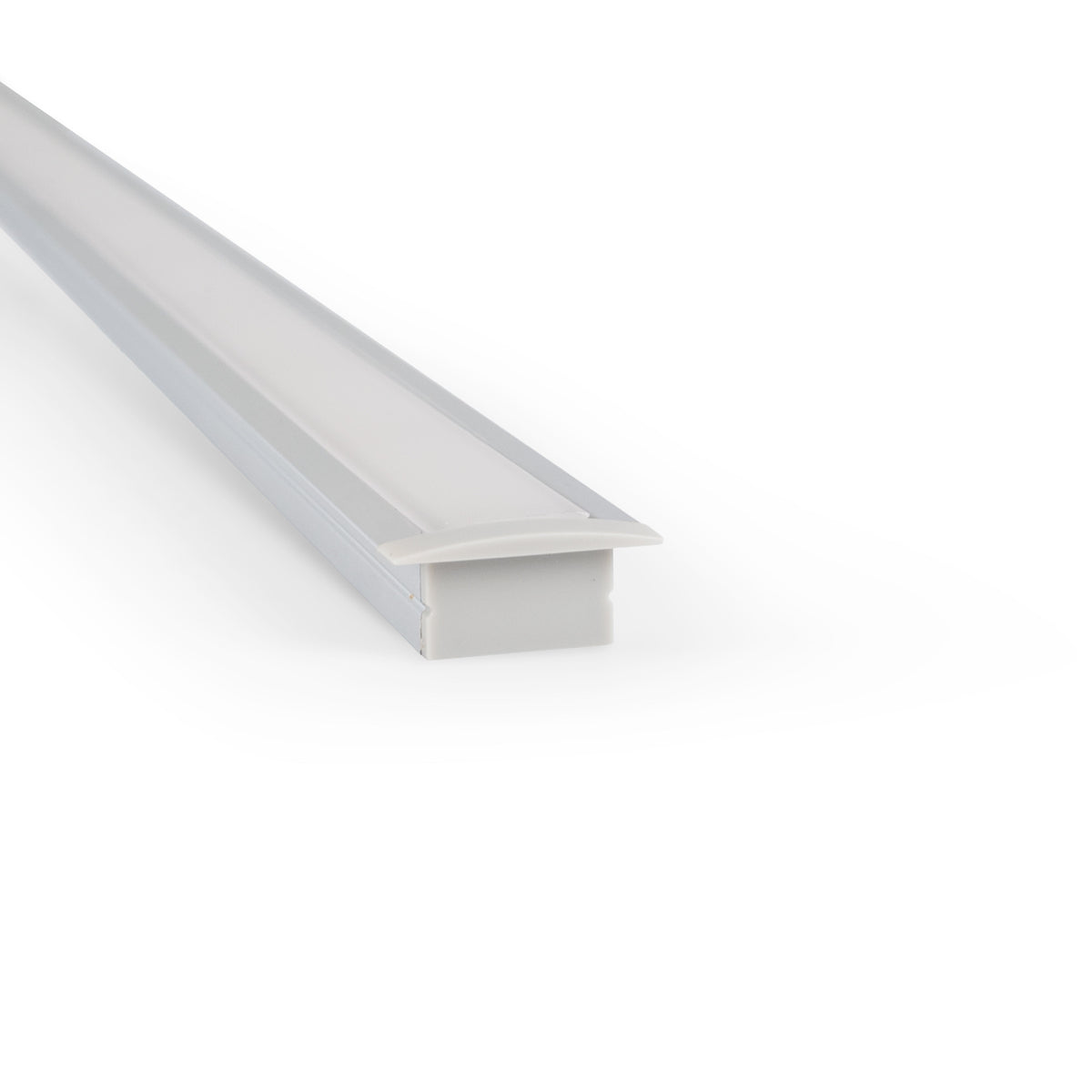 Perfil de aluminio empotrable para tira LED ≤ 15mm - 18.5x12mm - 2 metros (3)