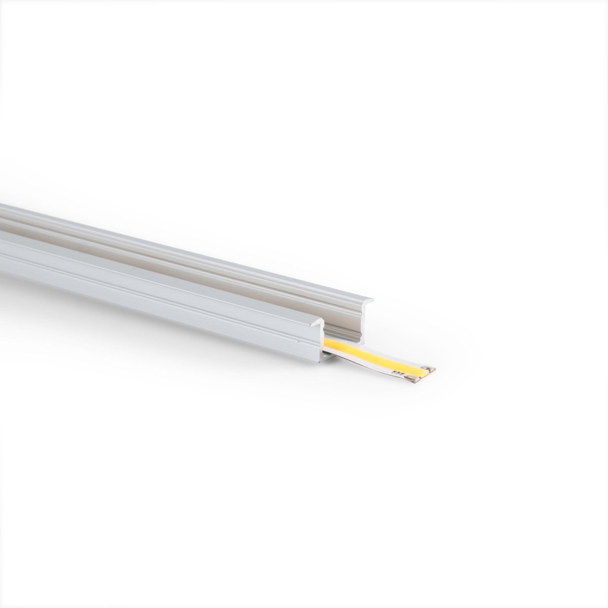 Perfil de aluminio empotrable para tira LED ≤ 15mm - 18.5x12mm - 2 metros - Barcelona Led-