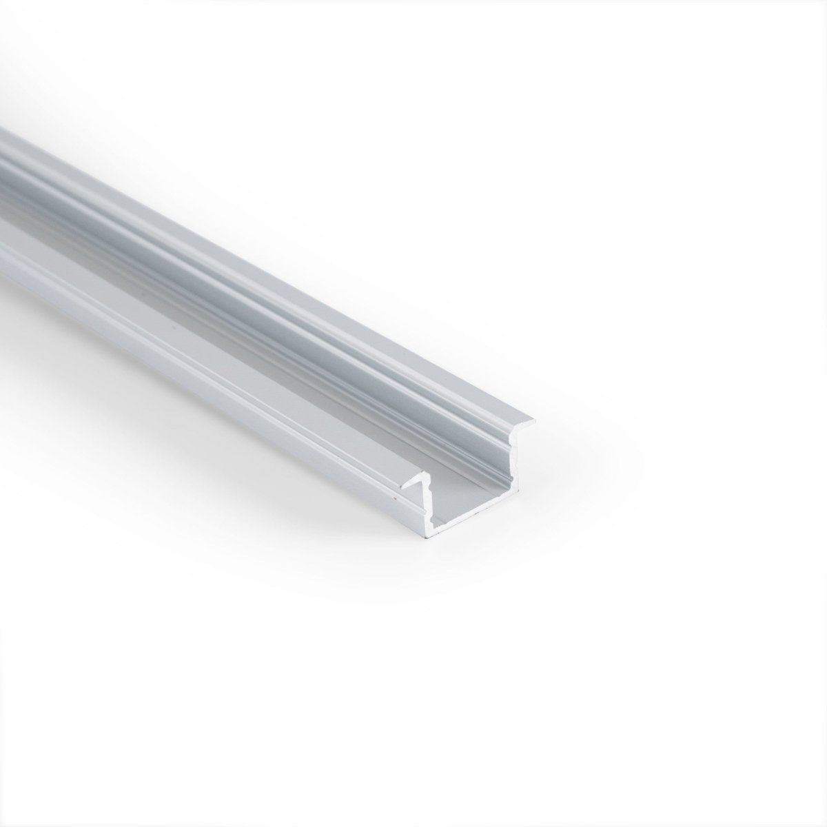 Perfil de aluminio empotrable para tira LED ≤ 15mm - 18.5x12mm - 2 metros - Barcelona Led-
