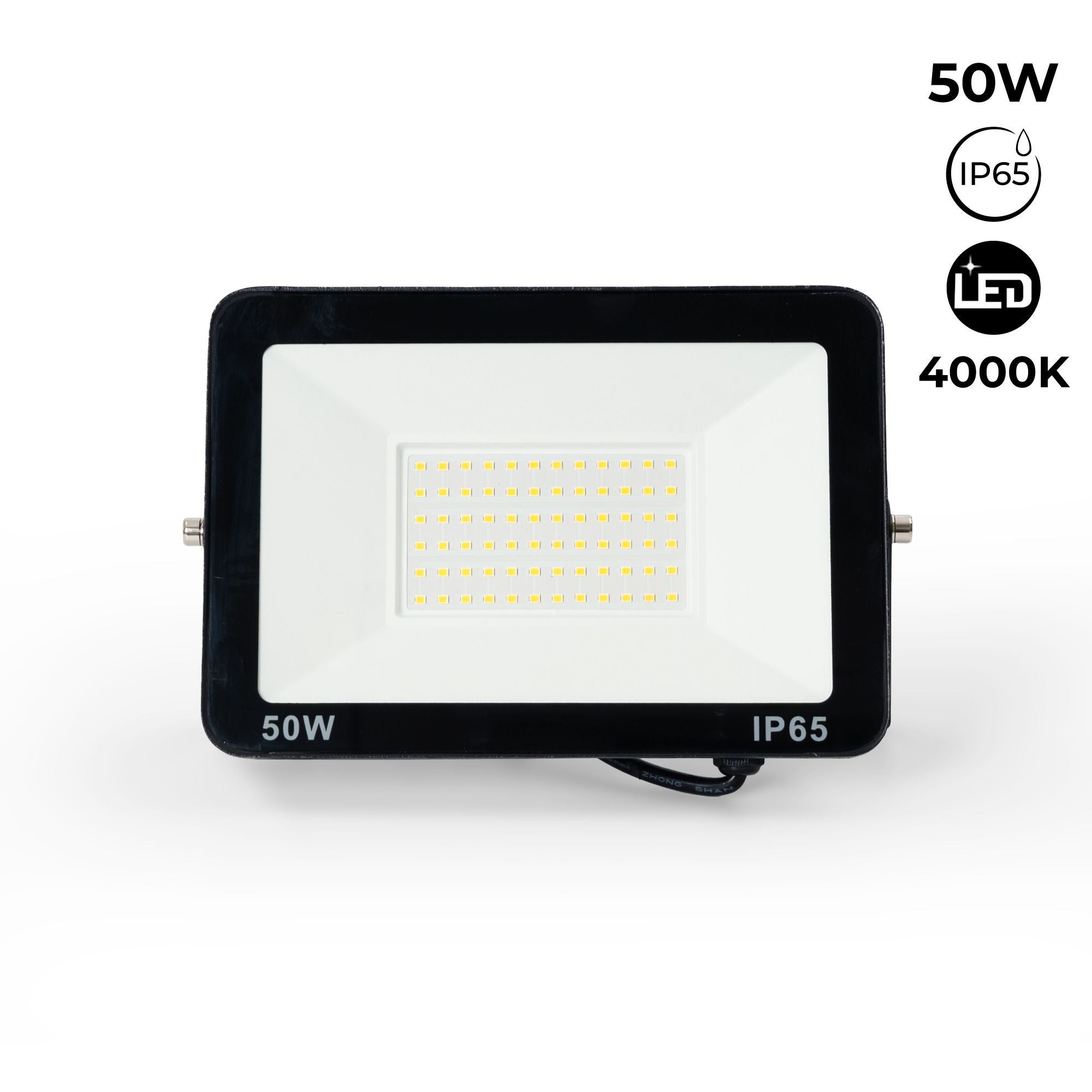 Pack de 2 proyectores LED exterior 50W - 95lm/W - IP65 (22)