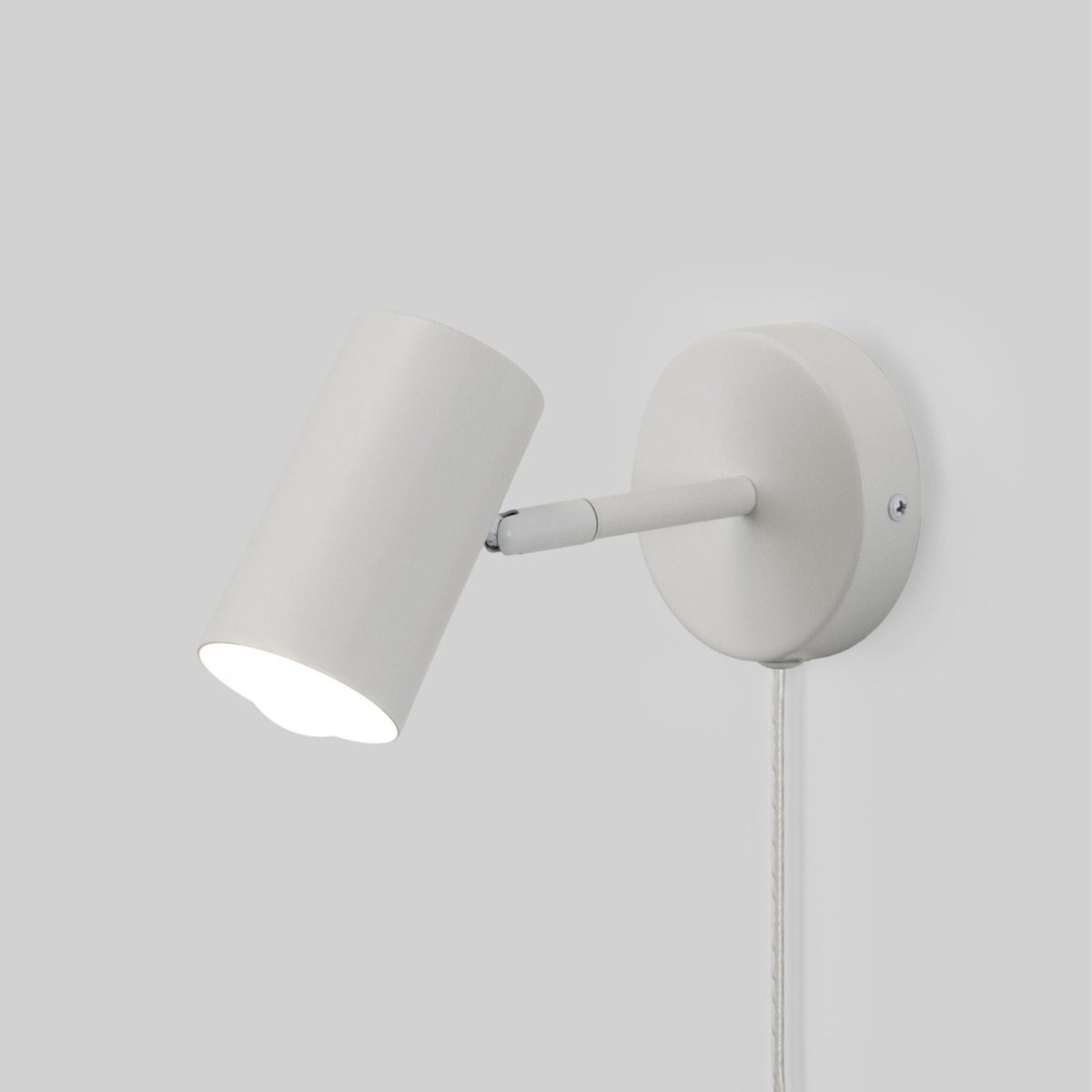 Aplique de pared interior orientable "Ben" con cable y enchufe - E27 - Barcelona Led-Decoración