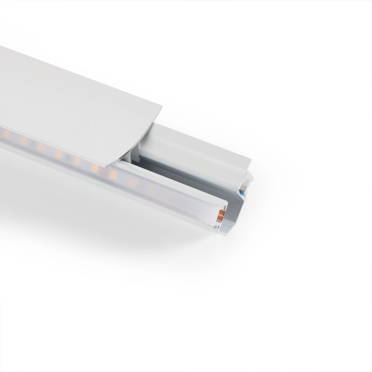 Perfil de aluminio para esquinas - Tira LED doble - 38.7x39mm - 2 metros - Barcelona Led-