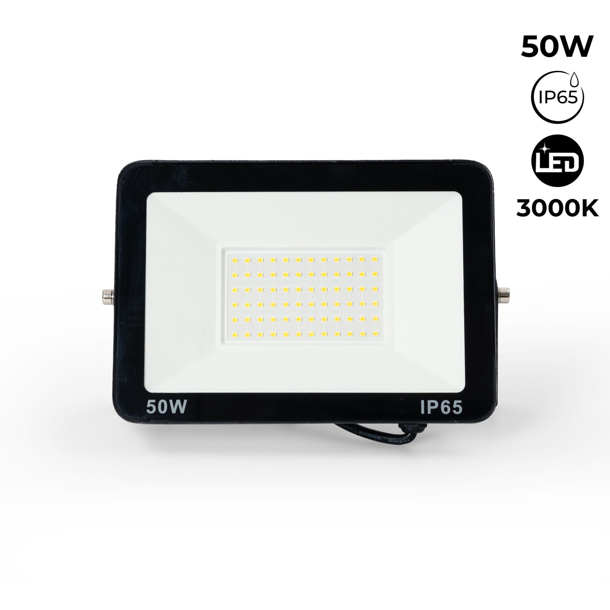Pack de 5 proyectores LED exterior 50W - 95lm/W - IP65 (15)