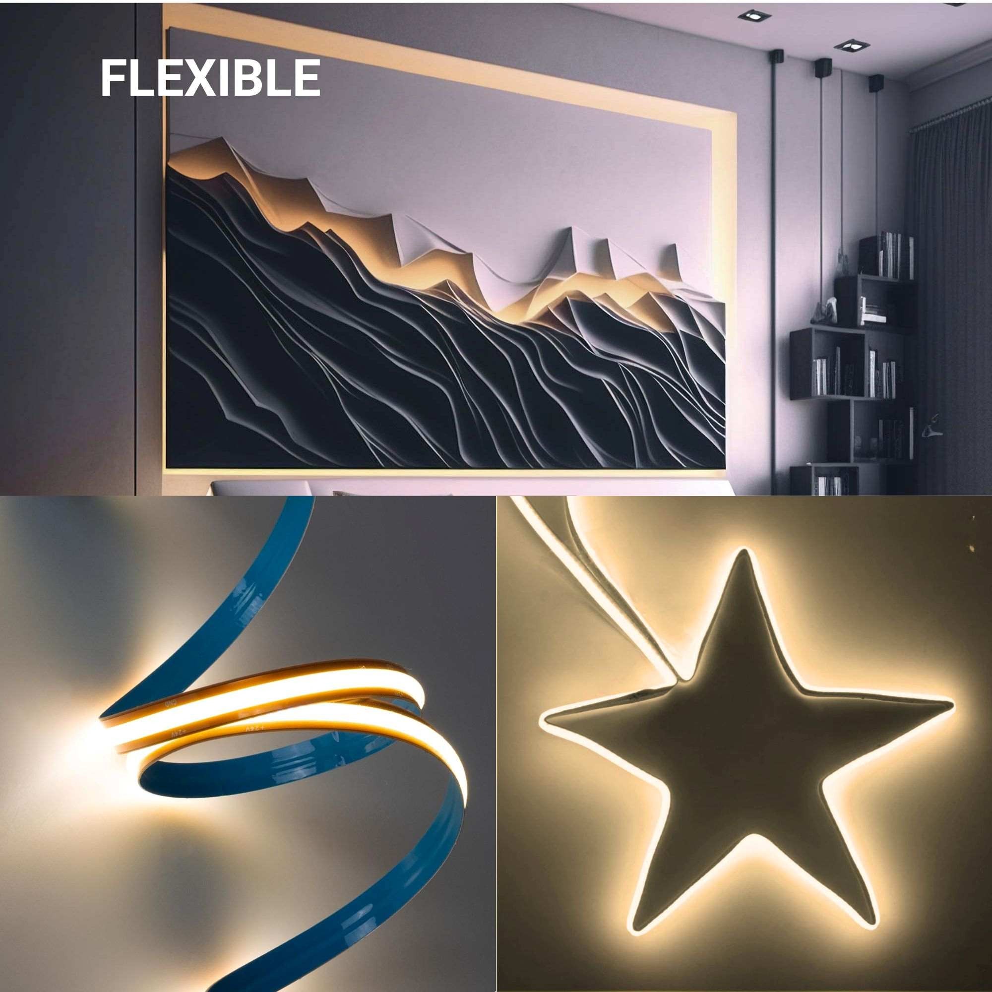 Tira LED COB 24V DC -Monocolor - FREE CUT - 11W/m - 8mm - IP20 - Rollo de 10 metros (19)