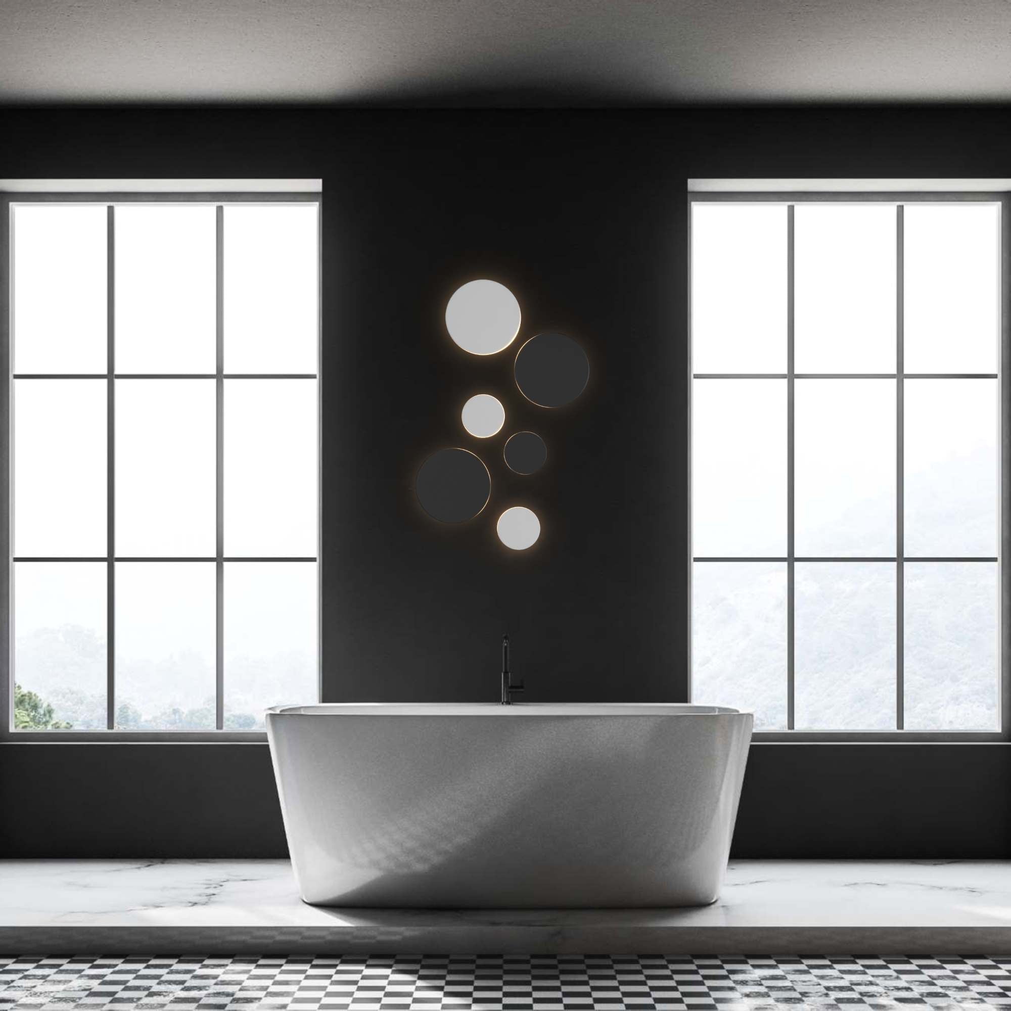 Aplique de pared circular "Eclipse" 9W - CCT - IP65 (40)