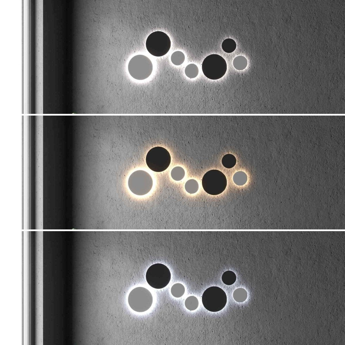 Aplique de pared circular "Eclipse" 9W - CCT - IP65 - Barcelona Led-Decoración
